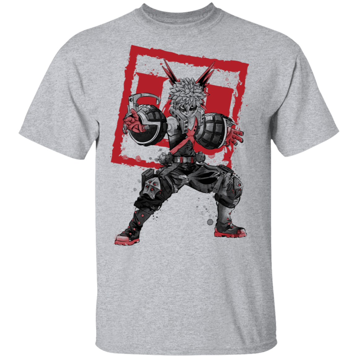 T-Shirts Sport Grey / S Bakugo sumi-e T-Shirt