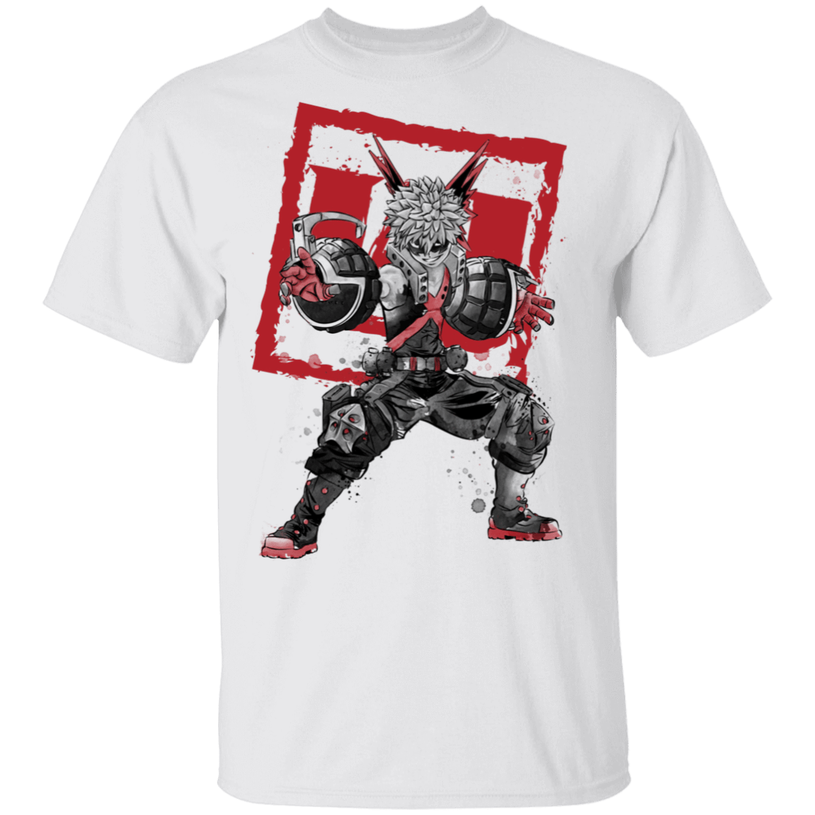 T-Shirts White / S Bakugo sumi-e T-Shirt