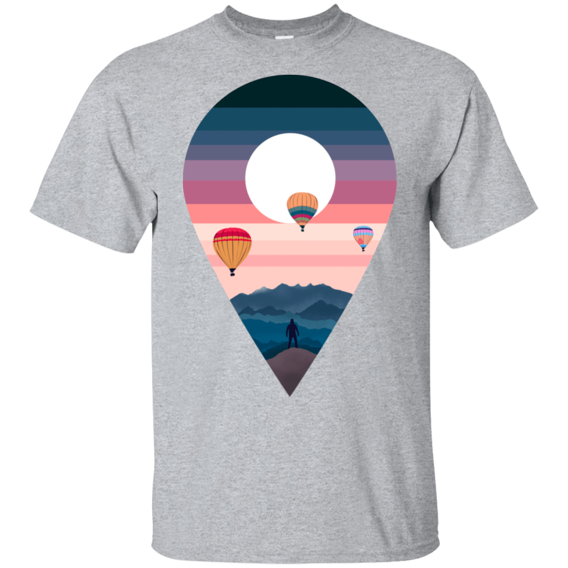 T-Shirts Sport Grey / S Balloon Landscape T-Shirt