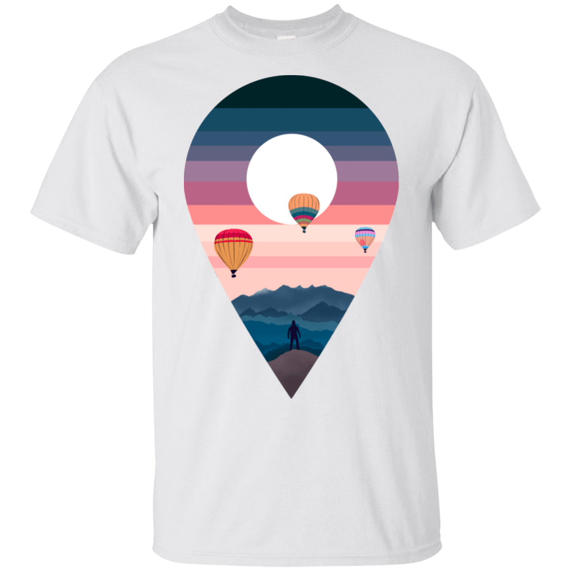T-Shirts White / S Balloon Landscape T-Shirt
