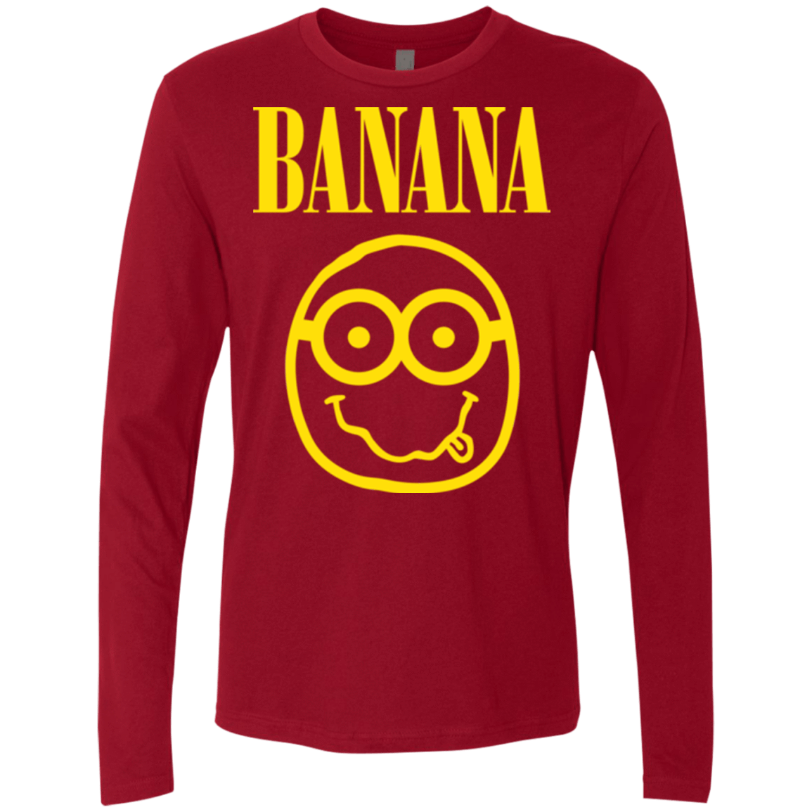 T-Shirts Cardinal / Small Banana Men's Premium Long Sleeve