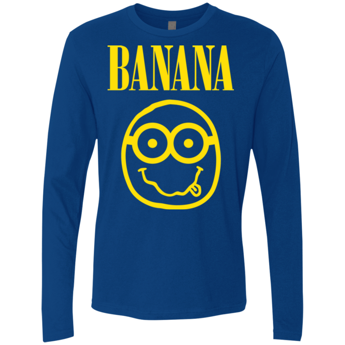 T-Shirts Royal / Small Banana Men's Premium Long Sleeve