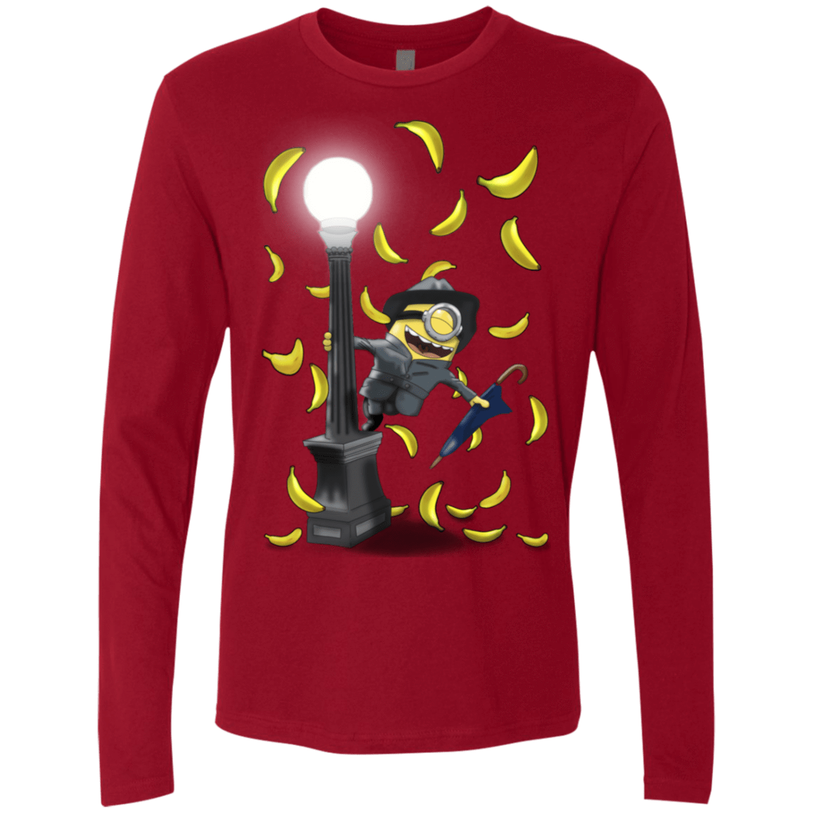 T-Shirts Cardinal / S Banana Rain Men's Premium Long Sleeve