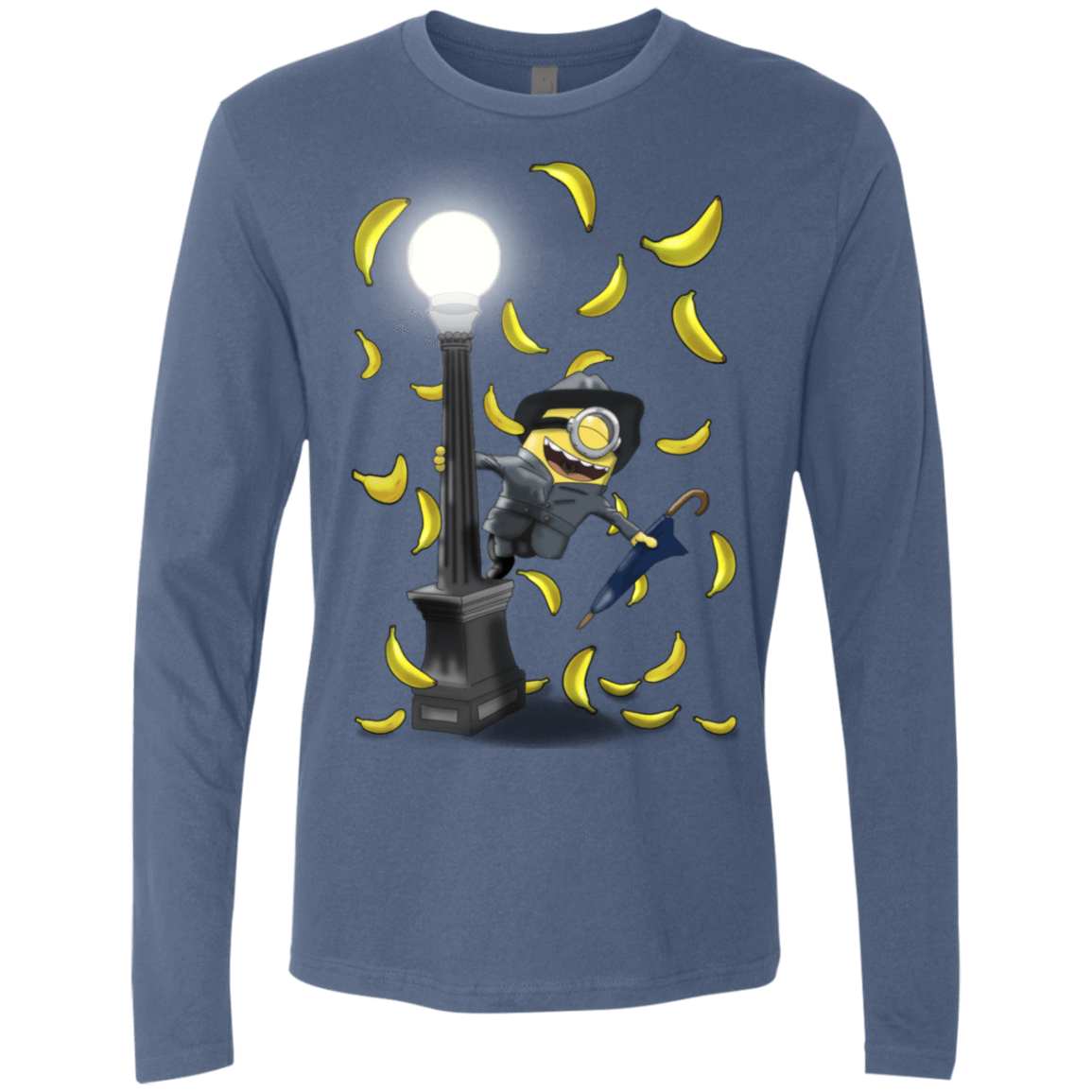T-Shirts Indigo / S Banana Rain Men's Premium Long Sleeve
