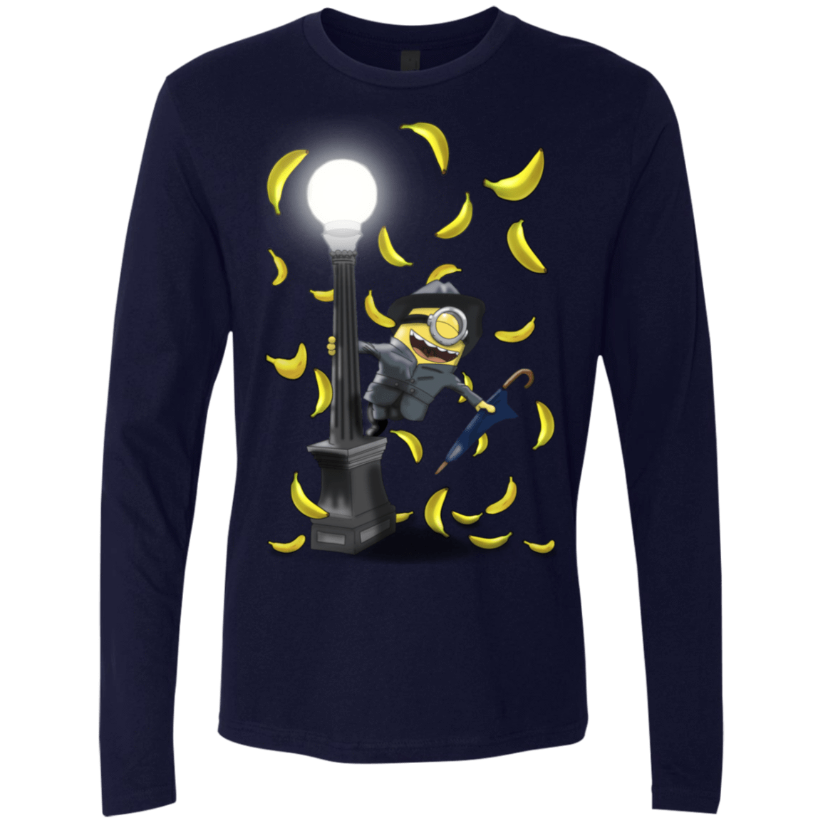 T-Shirts Midnight Navy / S Banana Rain Men's Premium Long Sleeve