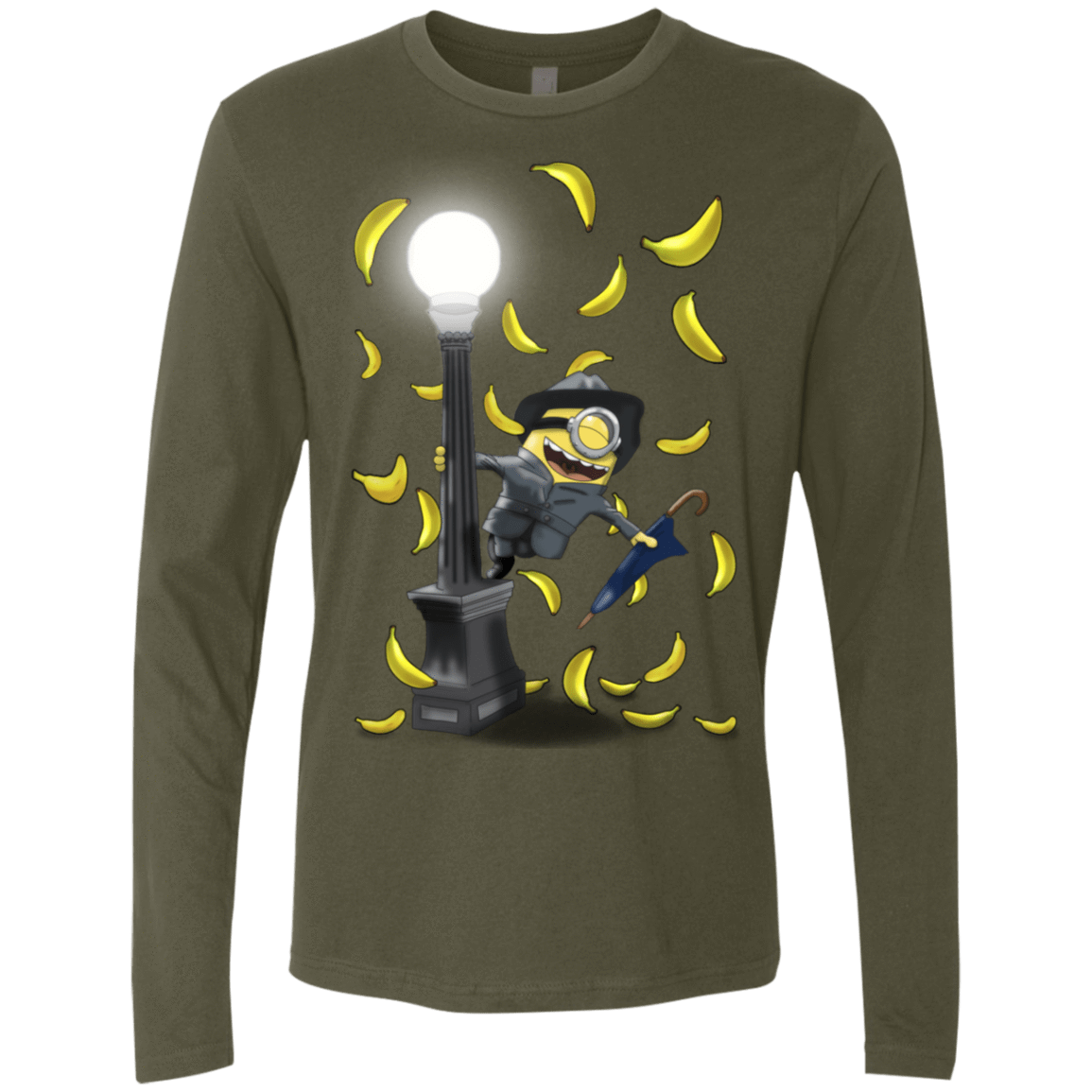T-Shirts Military Green / S Banana Rain Men's Premium Long Sleeve