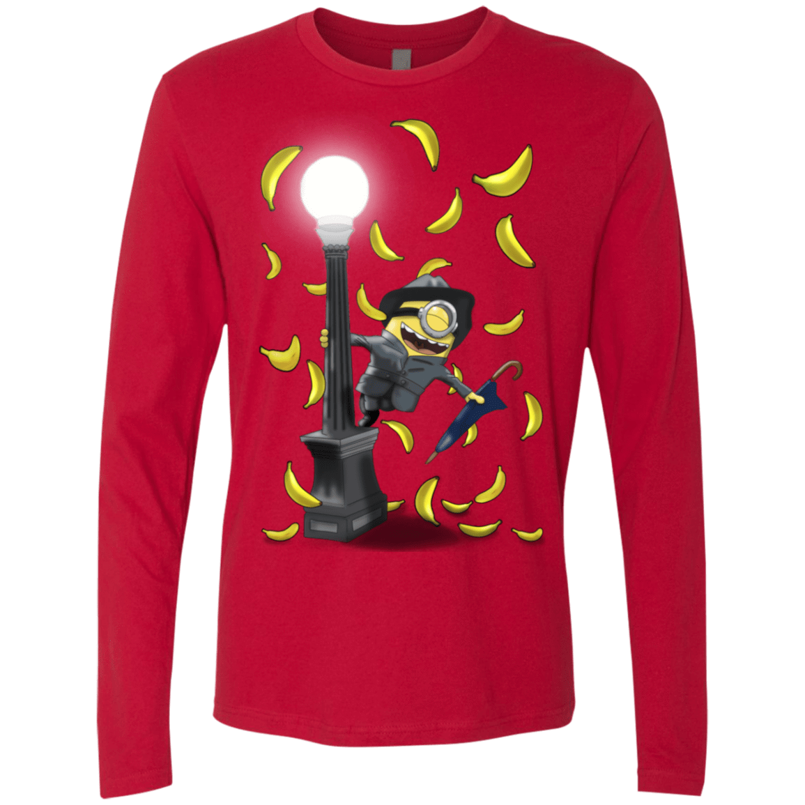 T-Shirts Red / S Banana Rain Men's Premium Long Sleeve