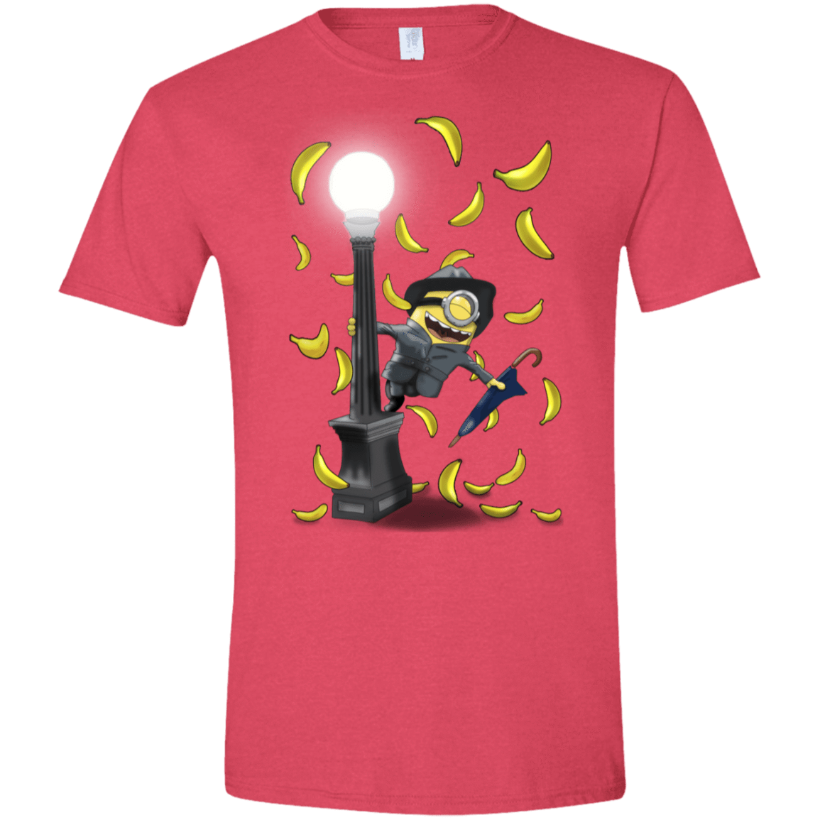 T-Shirts Heather Red / S Banana Rain Men's Semi-Fitted Softstyle