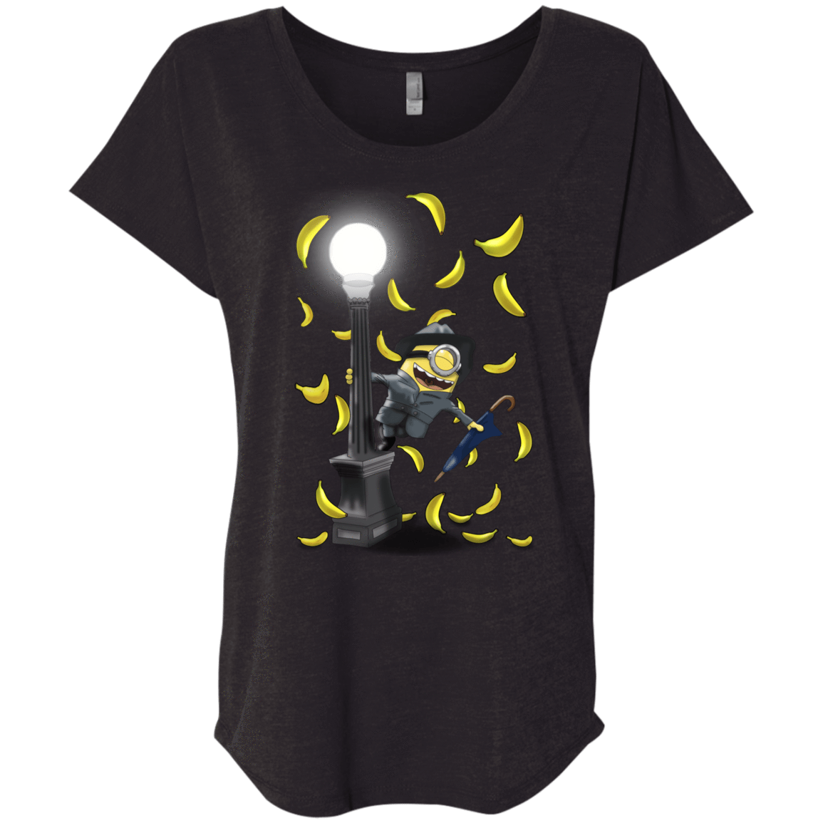 T-Shirts Vintage Black / X-Small Banana Rain Triblend Dolman Sleeve