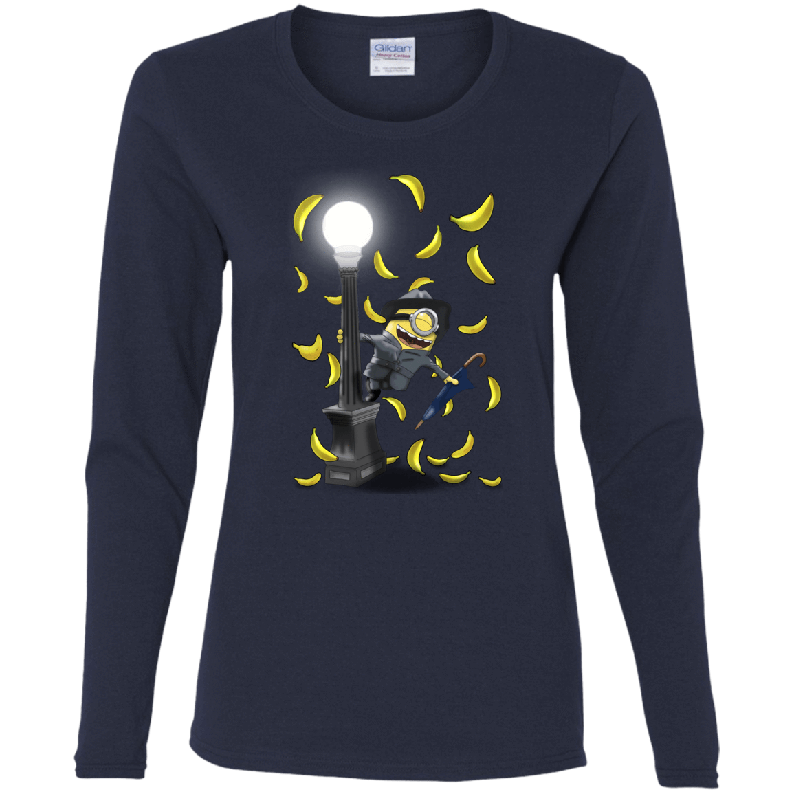 T-Shirts Navy / S Banana Rain Women's Long Sleeve T-Shirt