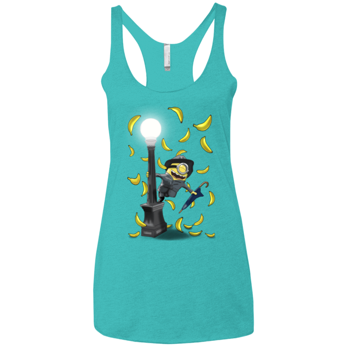 T-Shirts Tahiti Blue / X-Small Banana Rain Women's Triblend Racerback Tank