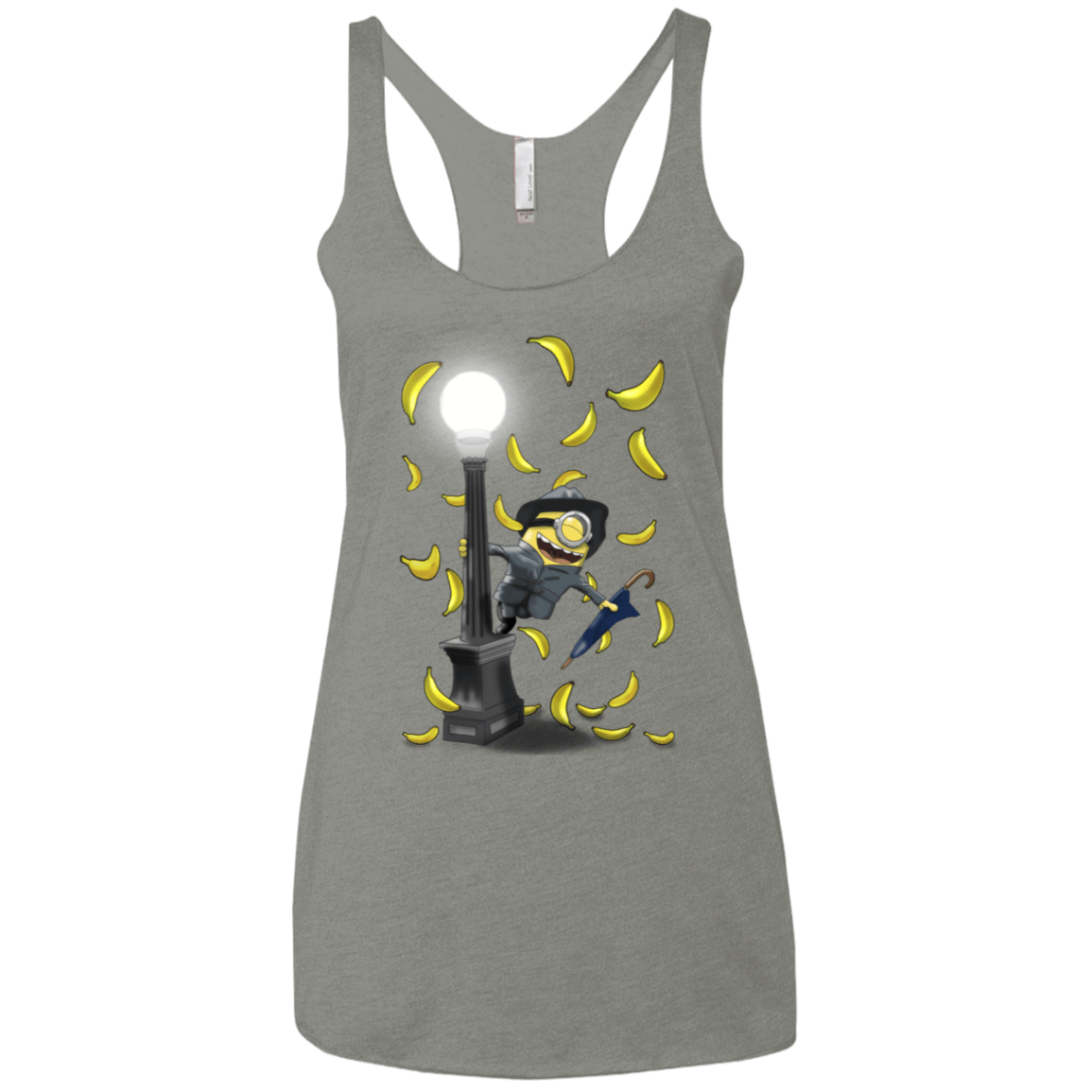 T-Shirts Venetian Grey / X-Small Banana Rain Women's Triblend Racerback Tank
