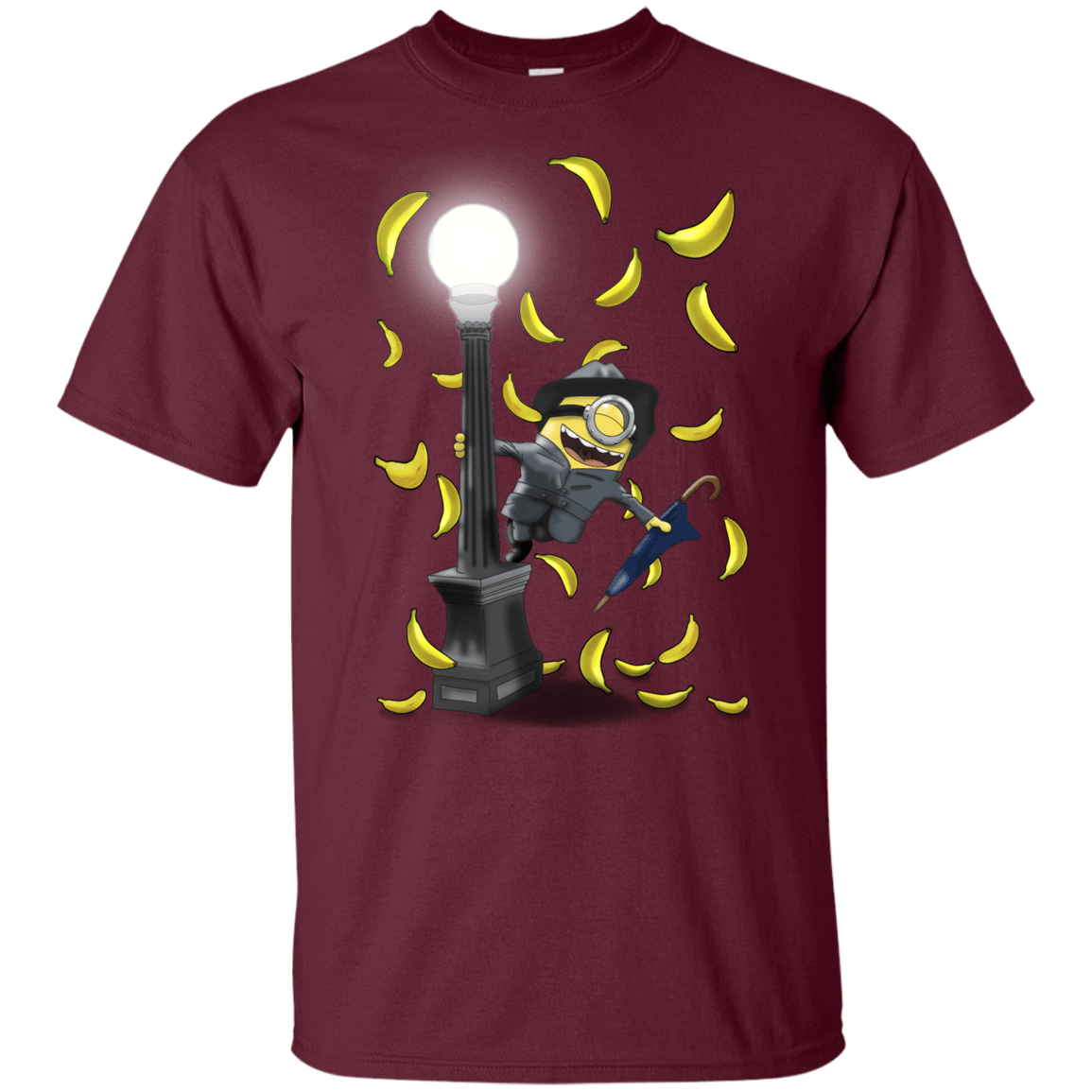 T-Shirts Maroon / YXS Banana Rain Youth T-Shirt