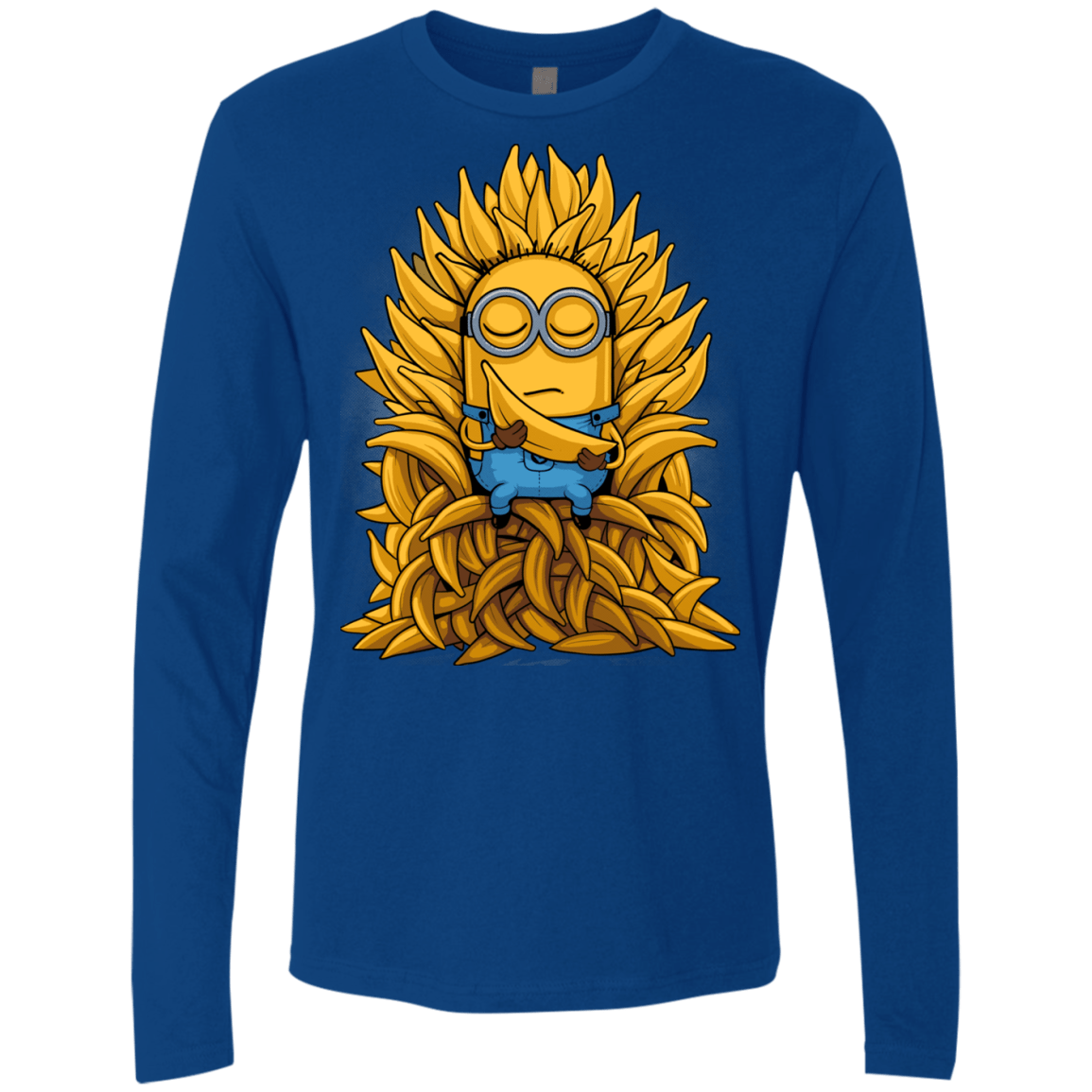 T-Shirts Royal / Small Banana Throne Men's Premium Long Sleeve