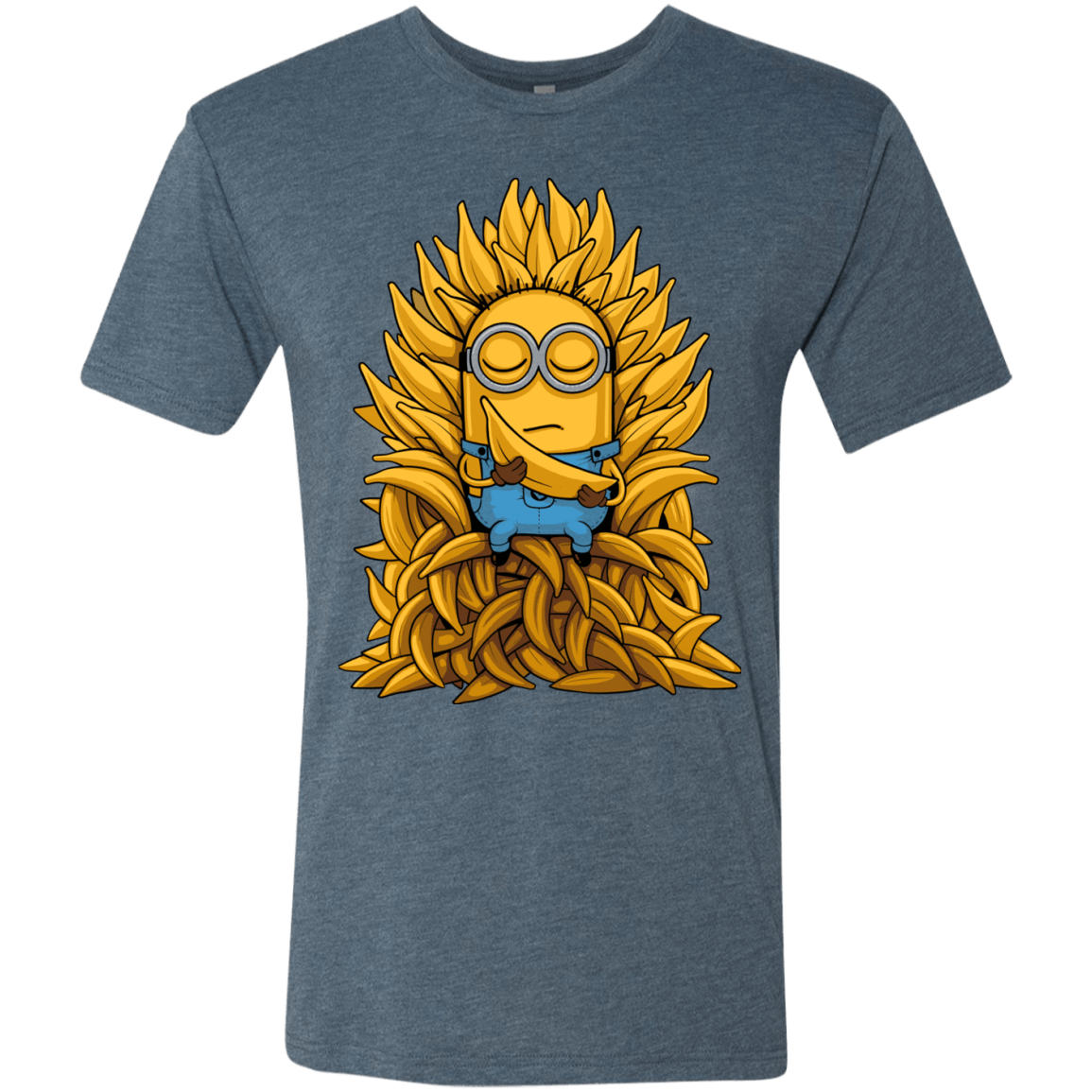 T-Shirts Indigo / Small Banana Throne Men's Triblend T-Shirt