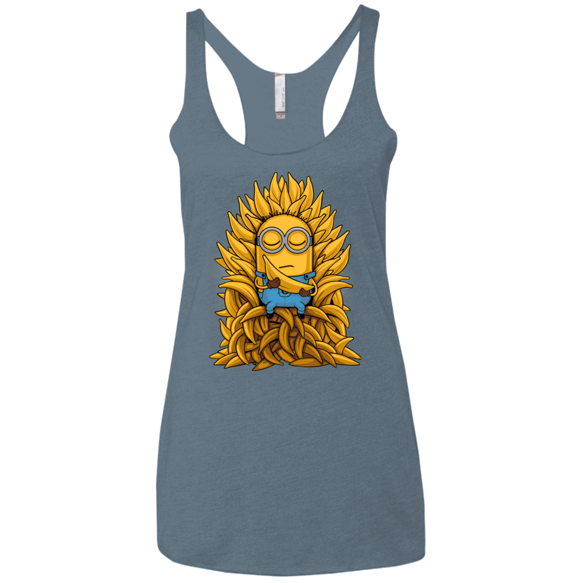 T-Shirts Indigo / X-Small Banana Throne Women's Triblend Racerback Tank