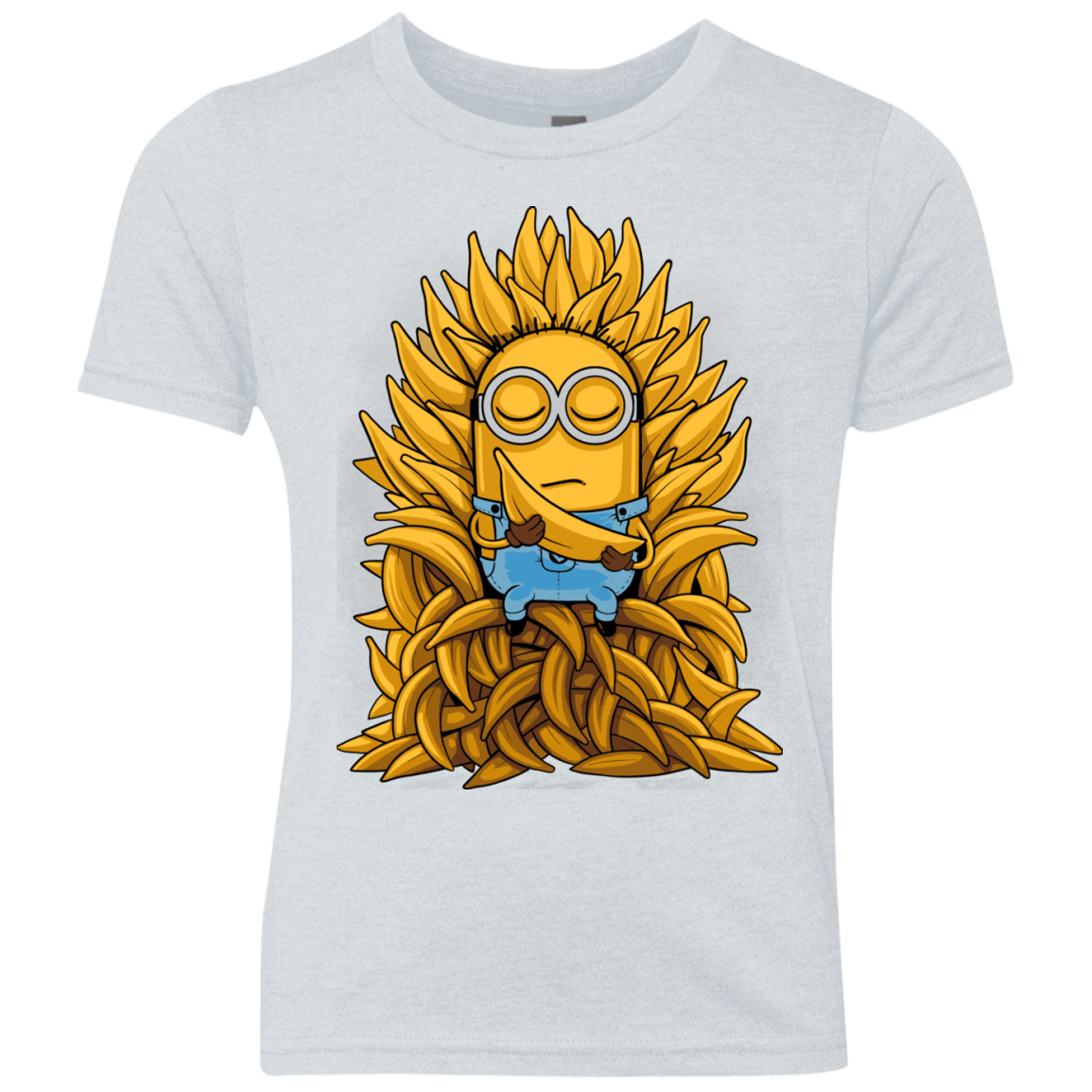 T-Shirts Heather White / YXS Banana Throne Youth Triblend T-Shirt