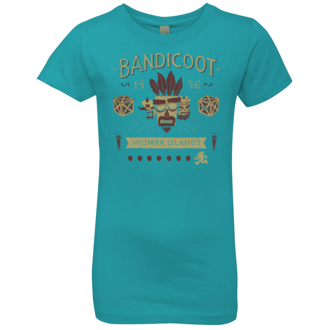 T-Shirts Tahiti Blue / YXS Bandicoot Time Girls Premium T-Shirt