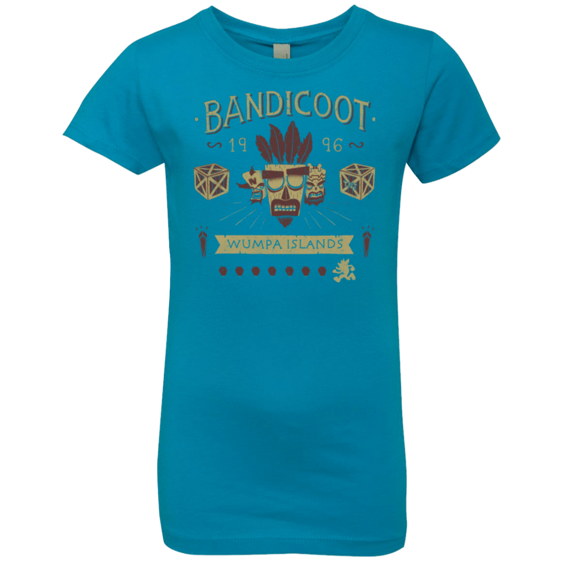 T-Shirts Turquoise / YXS Bandicoot Time Girls Premium T-Shirt