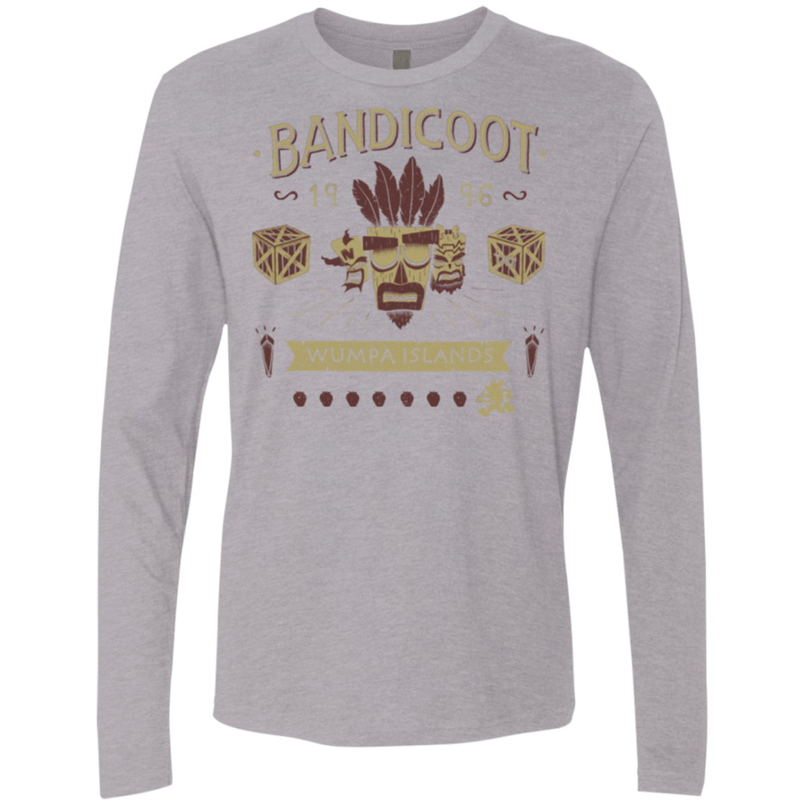 T-Shirts Heather Grey / Small Bandicoot Time Men's Premium Long Sleeve