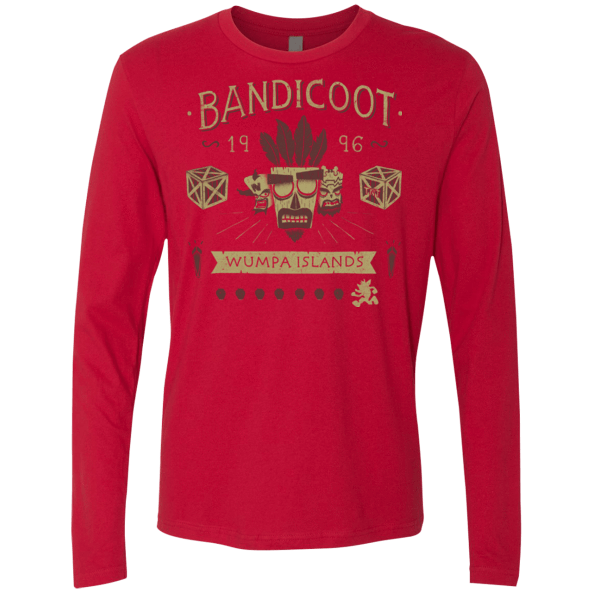 T-Shirts Red / Small Bandicoot Time Men's Premium Long Sleeve