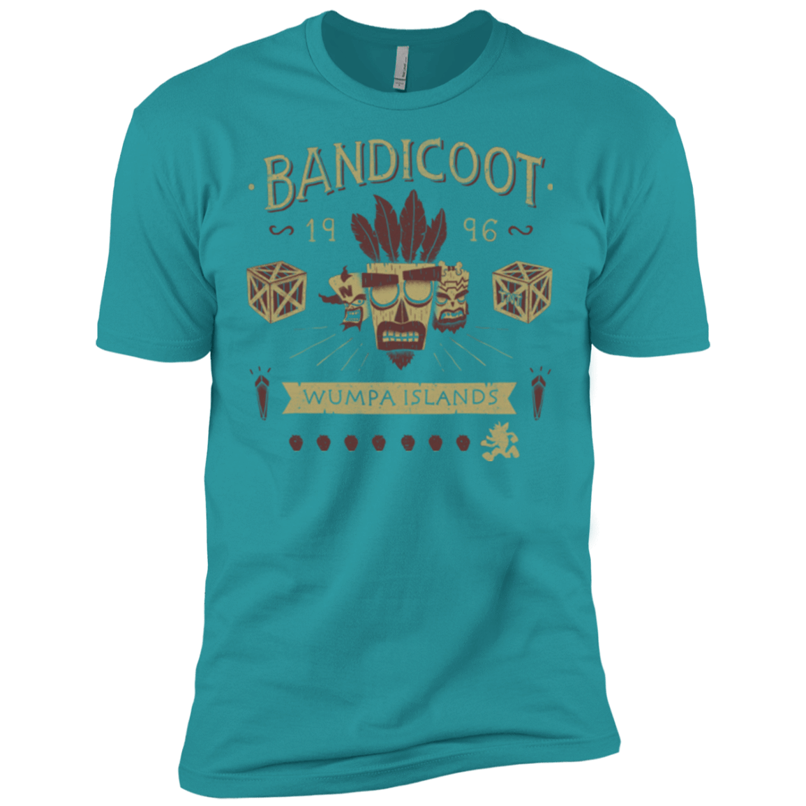 T-Shirts Tahiti Blue / X-Small Bandicoot Time Men's Premium T-Shirt