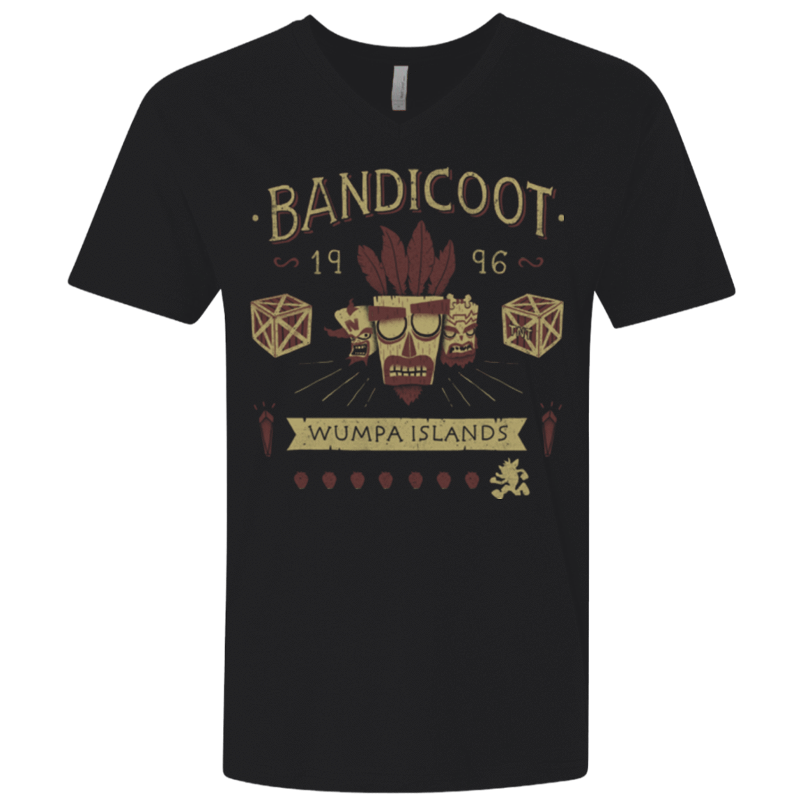 T-Shirts Black / X-Small Bandicoot Time Men's Premium V-Neck