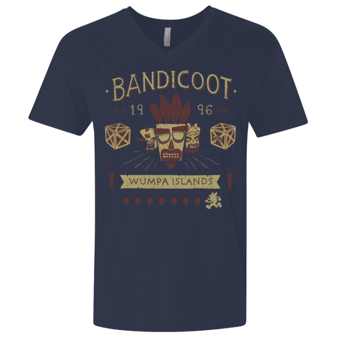 T-Shirts Midnight Navy / X-Small Bandicoot Time Men's Premium V-Neck