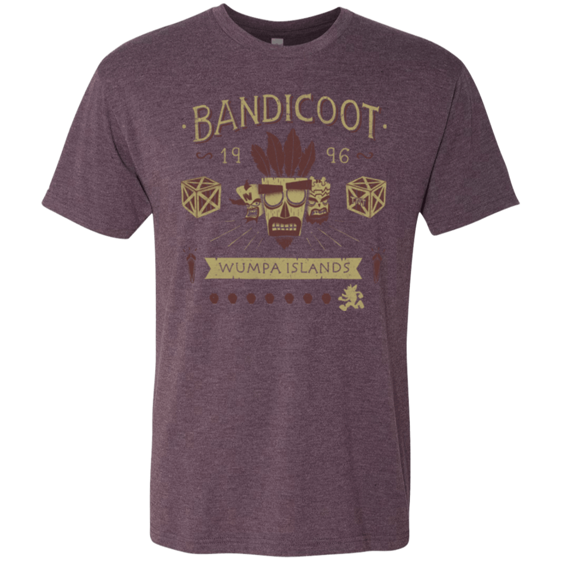 T-Shirts Vintage Purple / Small Bandicoot Time Men's Triblend T-Shirt
