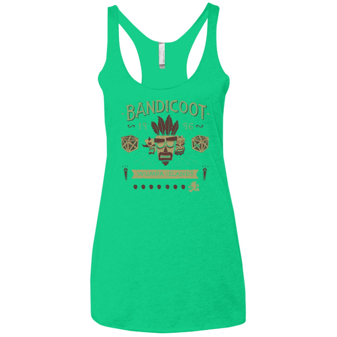 T-Shirts Envy / X-Small Bandicoot Time Women's Triblend Racerback Tank