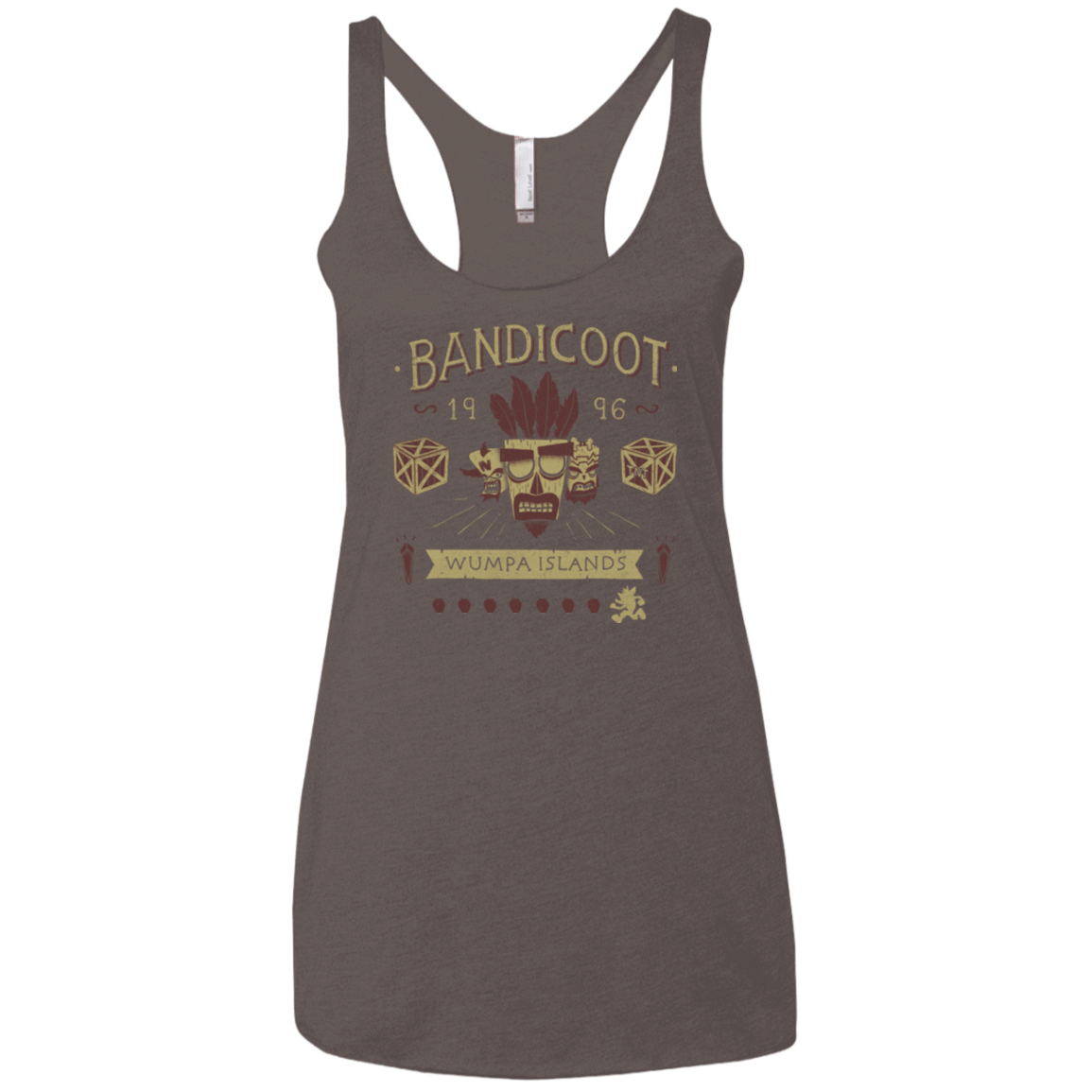 T-Shirts Macchiato / X-Small Bandicoot Time Women's Triblend Racerback Tank