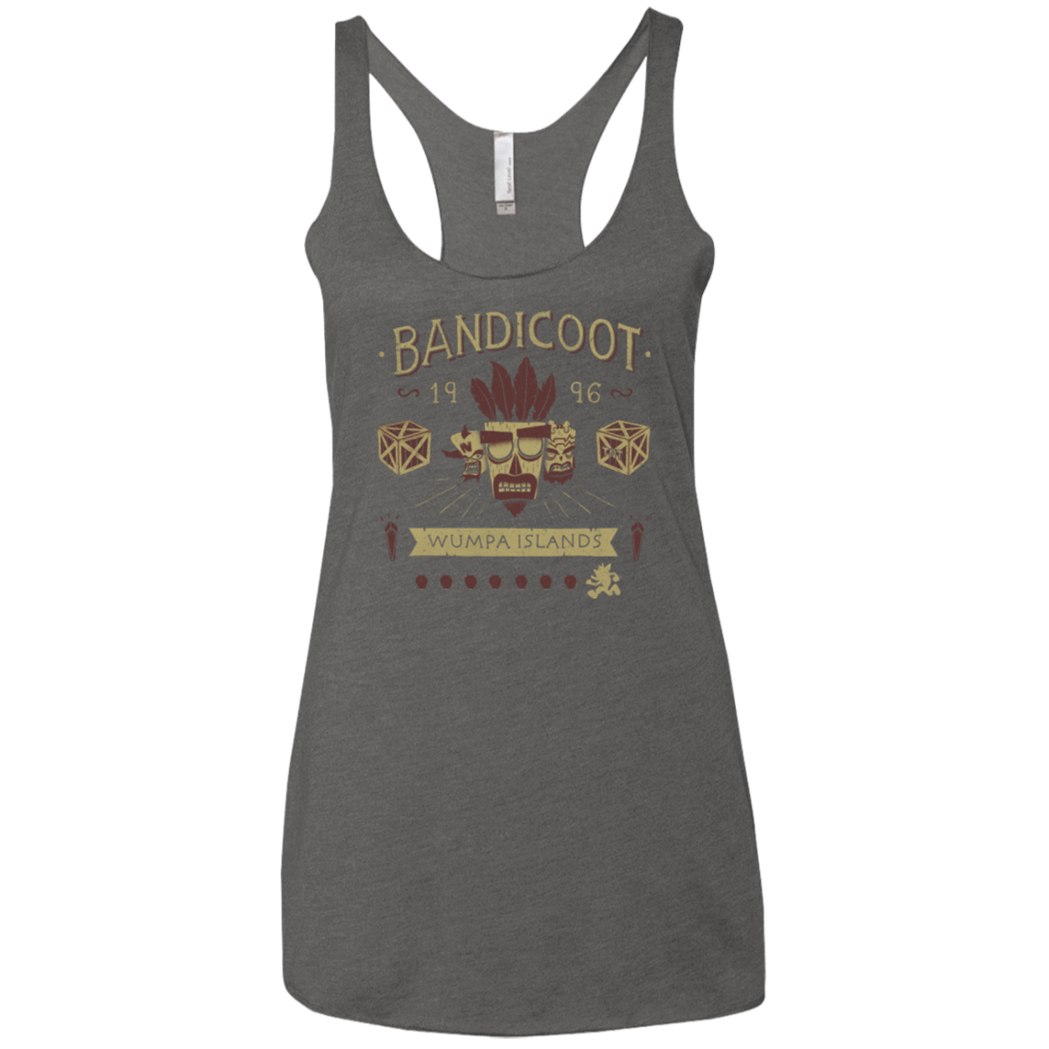 T-Shirts Premium Heather / X-Small Bandicoot Time Women's Triblend Racerback Tank