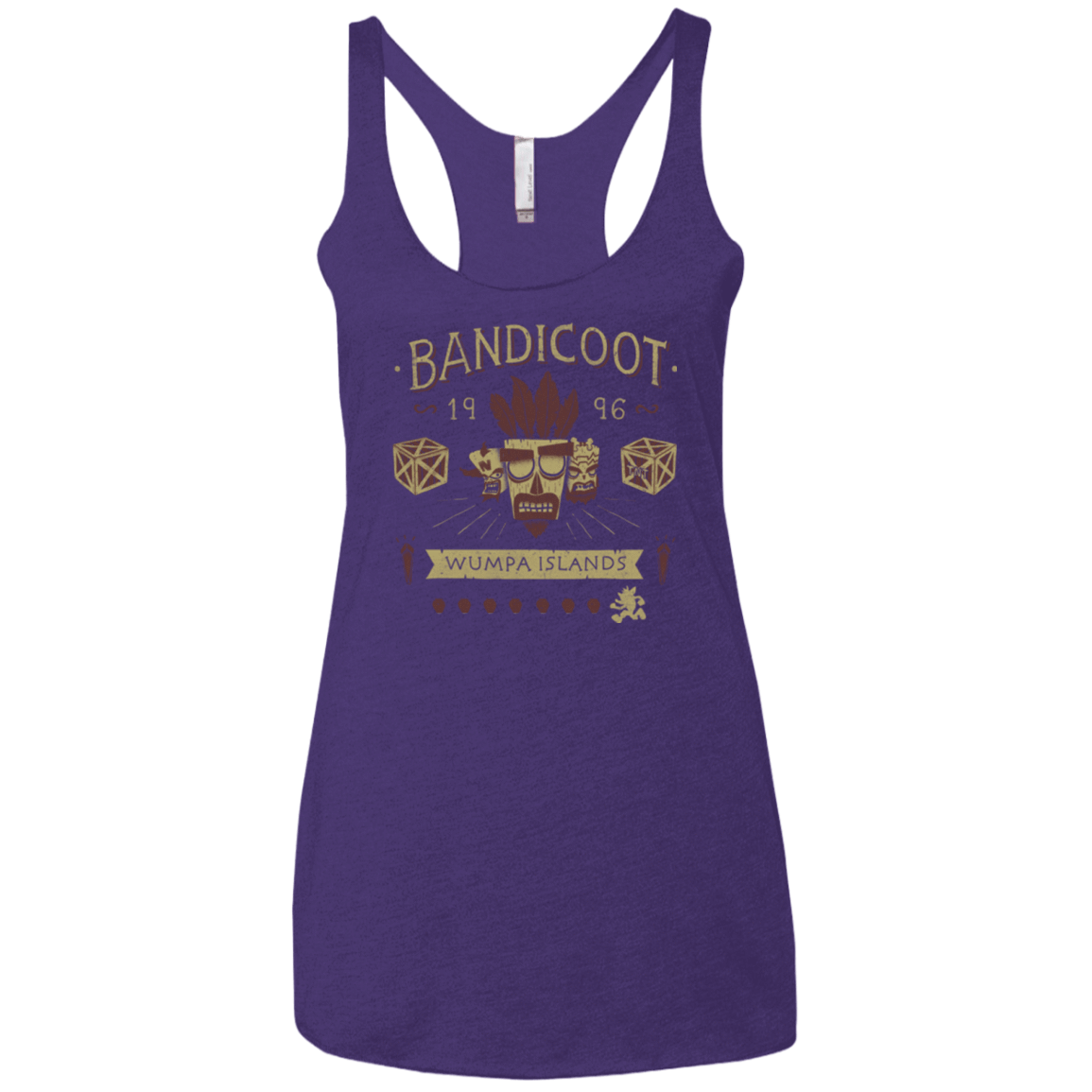 T-Shirts Purple / X-Small Bandicoot Time Women's Triblend Racerback Tank