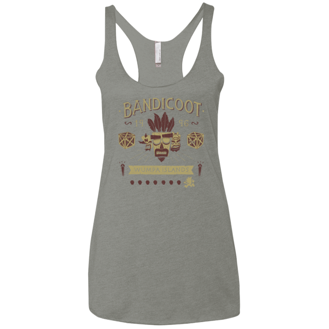 T-Shirts Venetian Grey / X-Small Bandicoot Time Women's Triblend Racerback Tank
