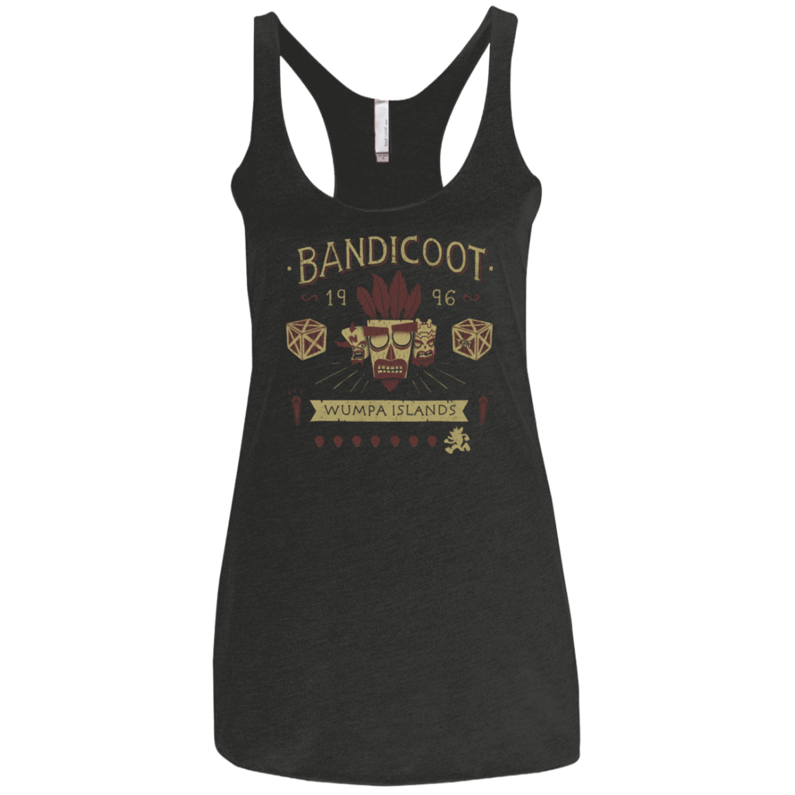 T-Shirts Vintage Black / X-Small Bandicoot Time Women's Triblend Racerback Tank