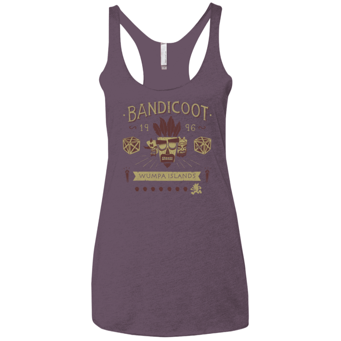 T-Shirts Vintage Purple / X-Small Bandicoot Time Women's Triblend Racerback Tank