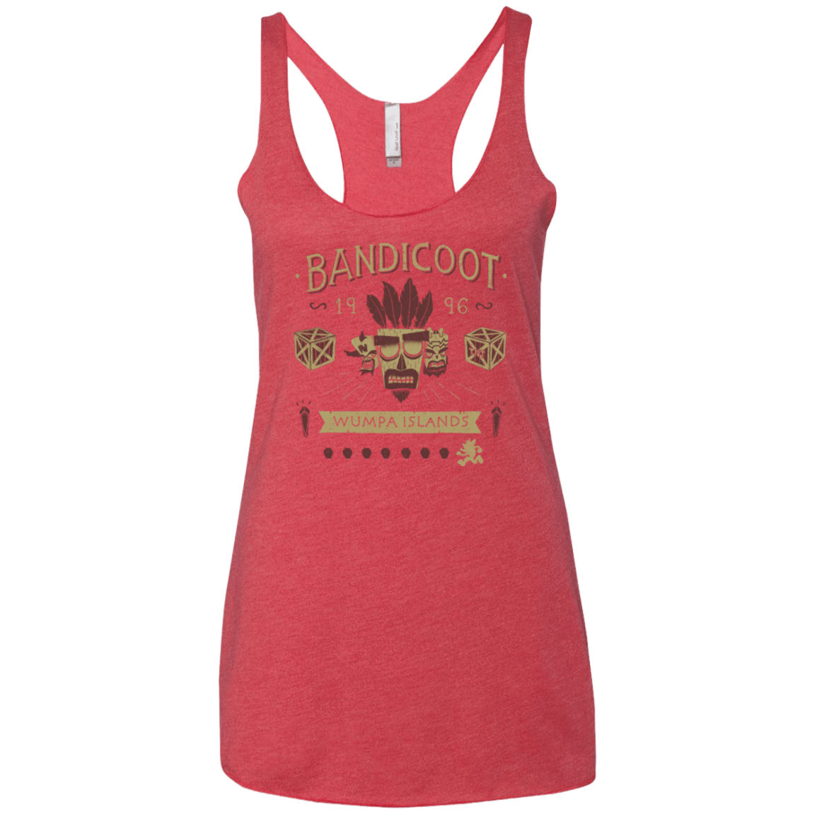 T-Shirts Vintage Red / X-Small Bandicoot Time Women's Triblend Racerback Tank