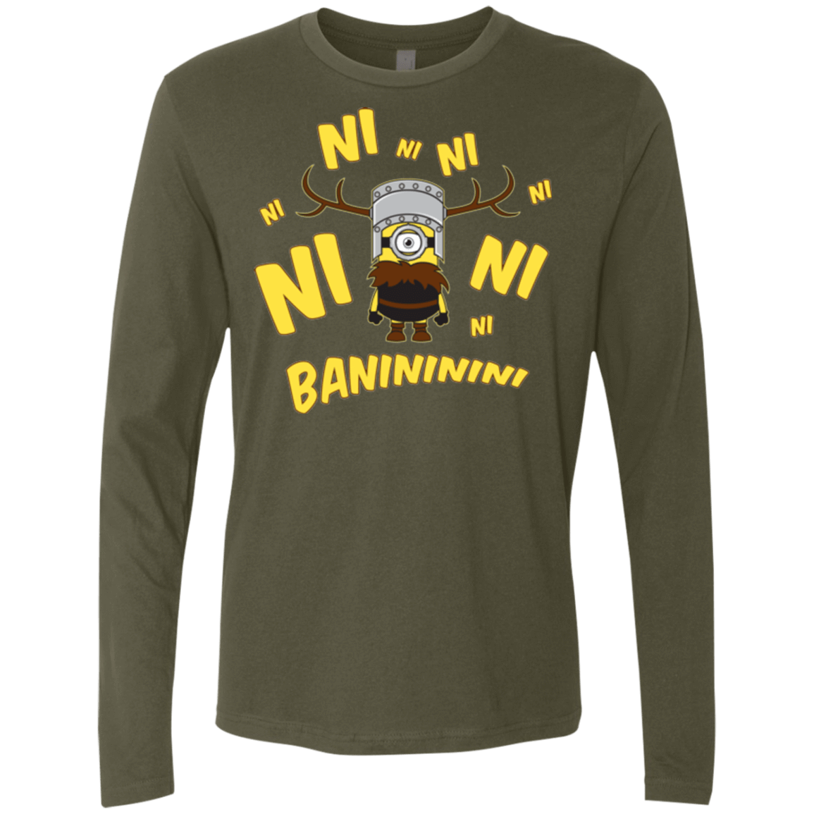T-Shirts Military Green / Small Baninini Men's Premium Long Sleeve