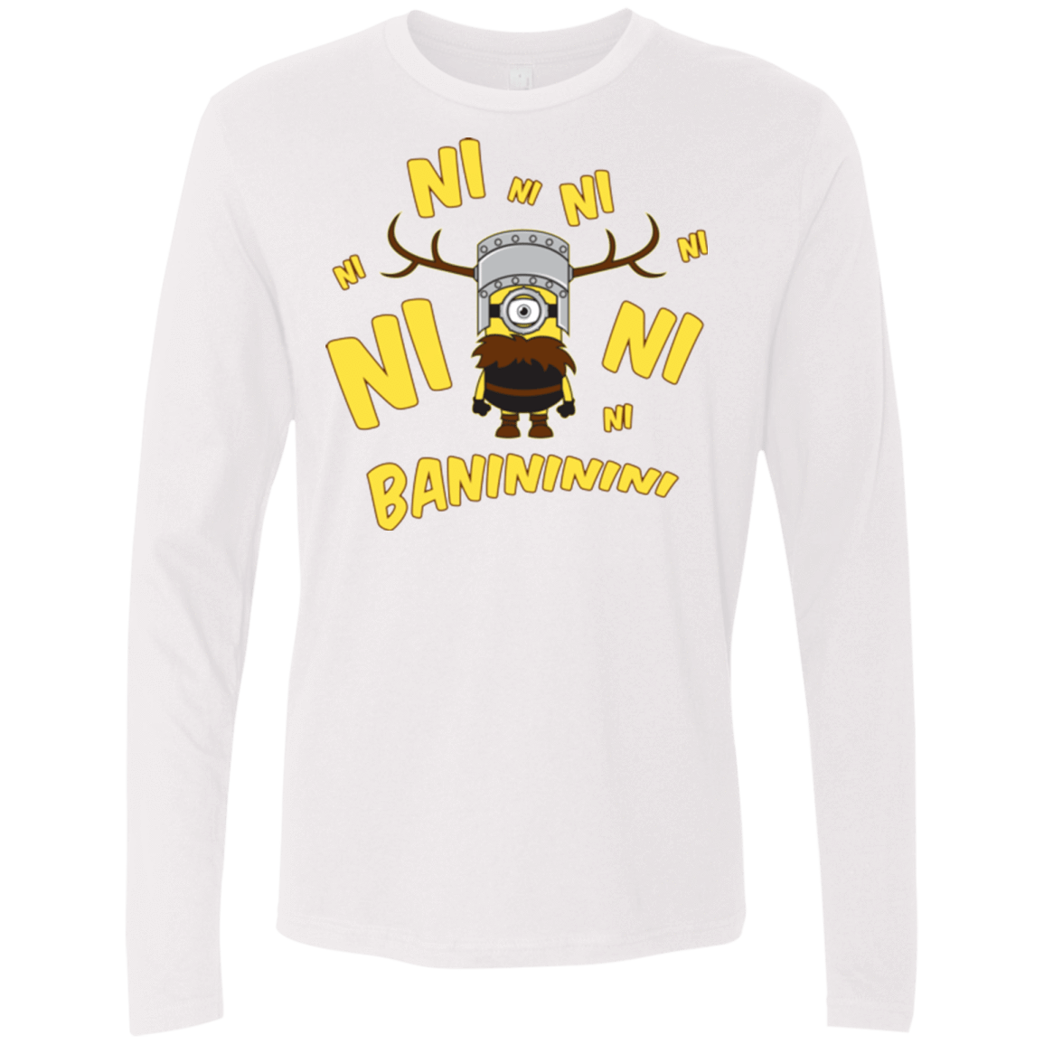 T-Shirts White / Small Baninini Men's Premium Long Sleeve