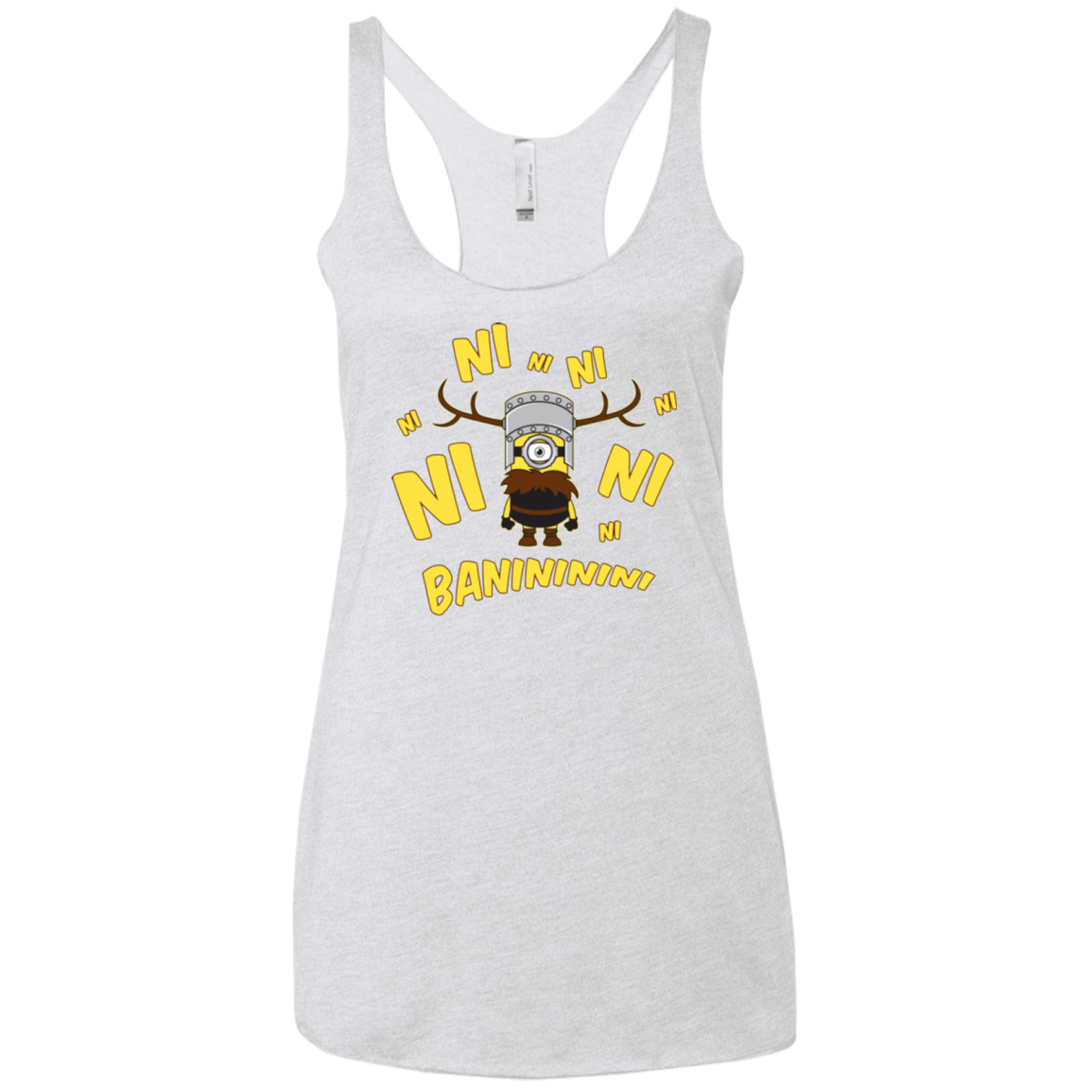 T-Shirts Heather White / X-Small Baninini Women's Triblend Racerback Tank