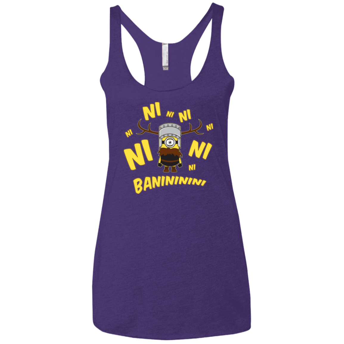 T-Shirts Purple / X-Small Baninini Women's Triblend Racerback Tank