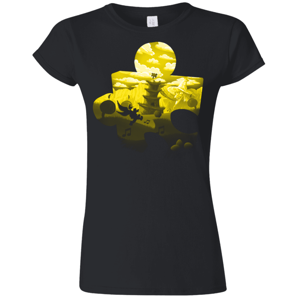 T-Shirts Black / S Banjo Kazooie Silhouette Junior Slimmer-Fit T-Shirt