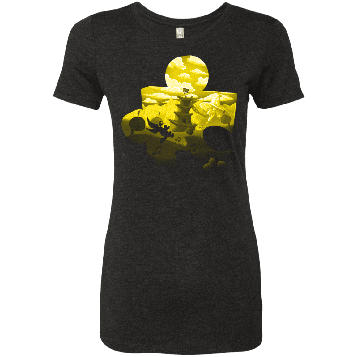 T-Shirts Vintage Black / S Banjo Kazooie Silhouette Women's Triblend T-Shirt