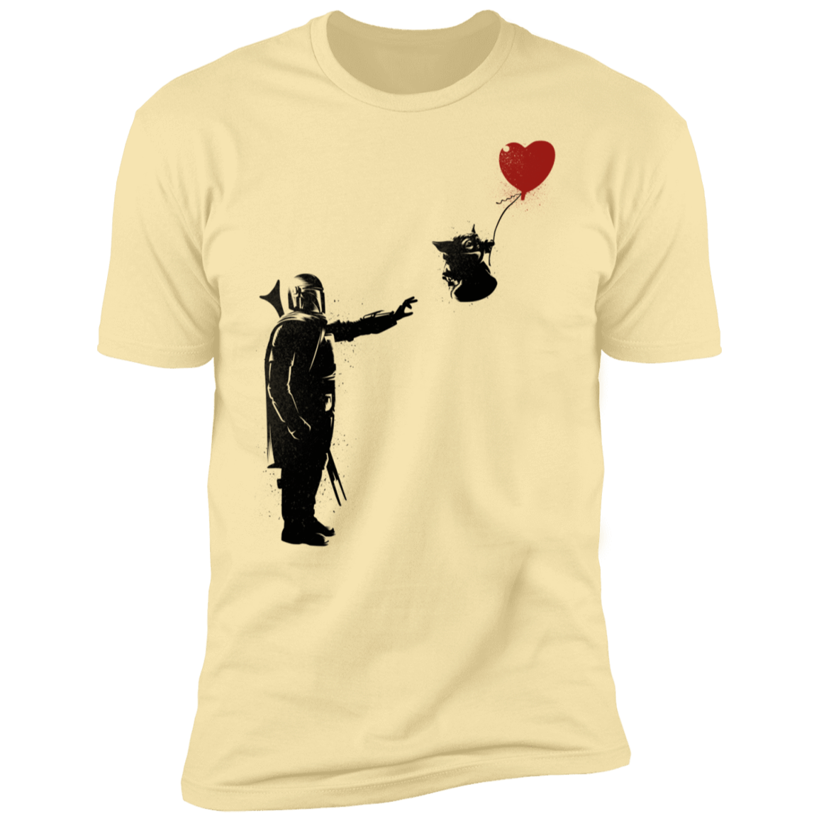 T-Shirts Banana Cream / S Banksy Baby Yoda Men's Premium T-Shirt