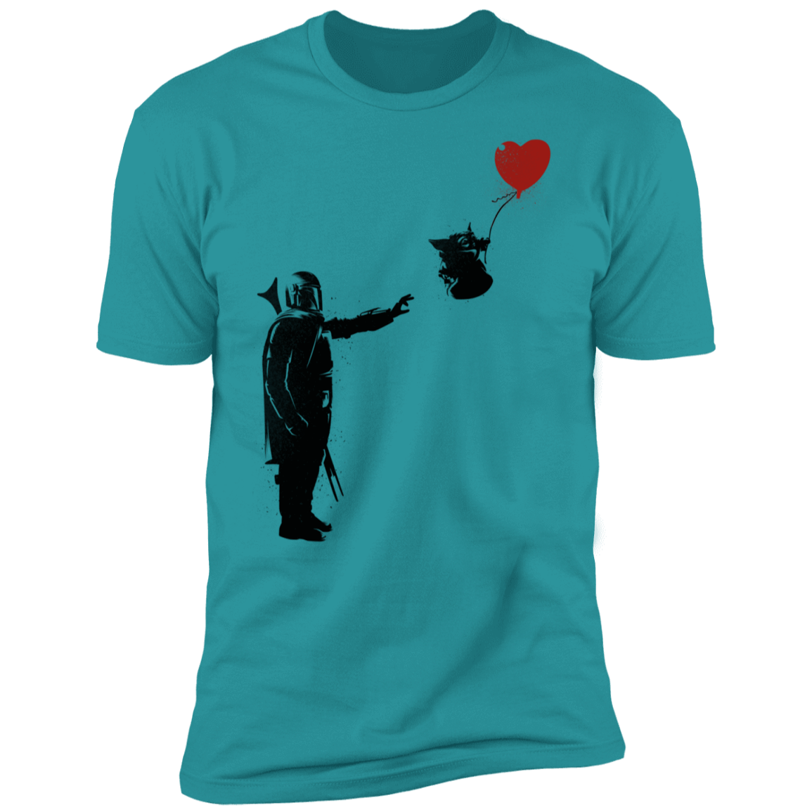 T-Shirts Tahiti Blue / S Banksy Baby Yoda Men's Premium T-Shirt