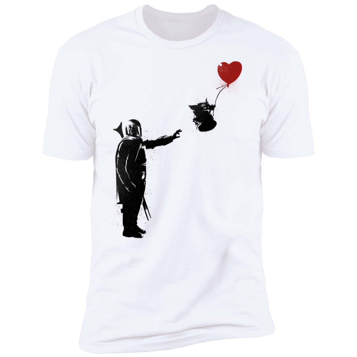 T-Shirts White / S Banksy Baby Yoda Men's Premium T-Shirt