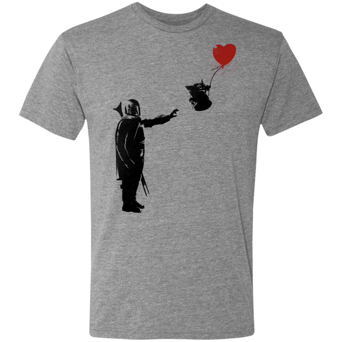 Banksy Baby Yoda Men's Triblend T-Shirt
