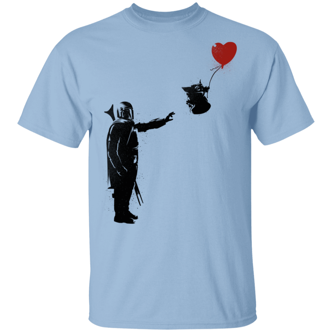 T-Shirts Light Blue / S Banksy Baby Yoda T-Shirt
