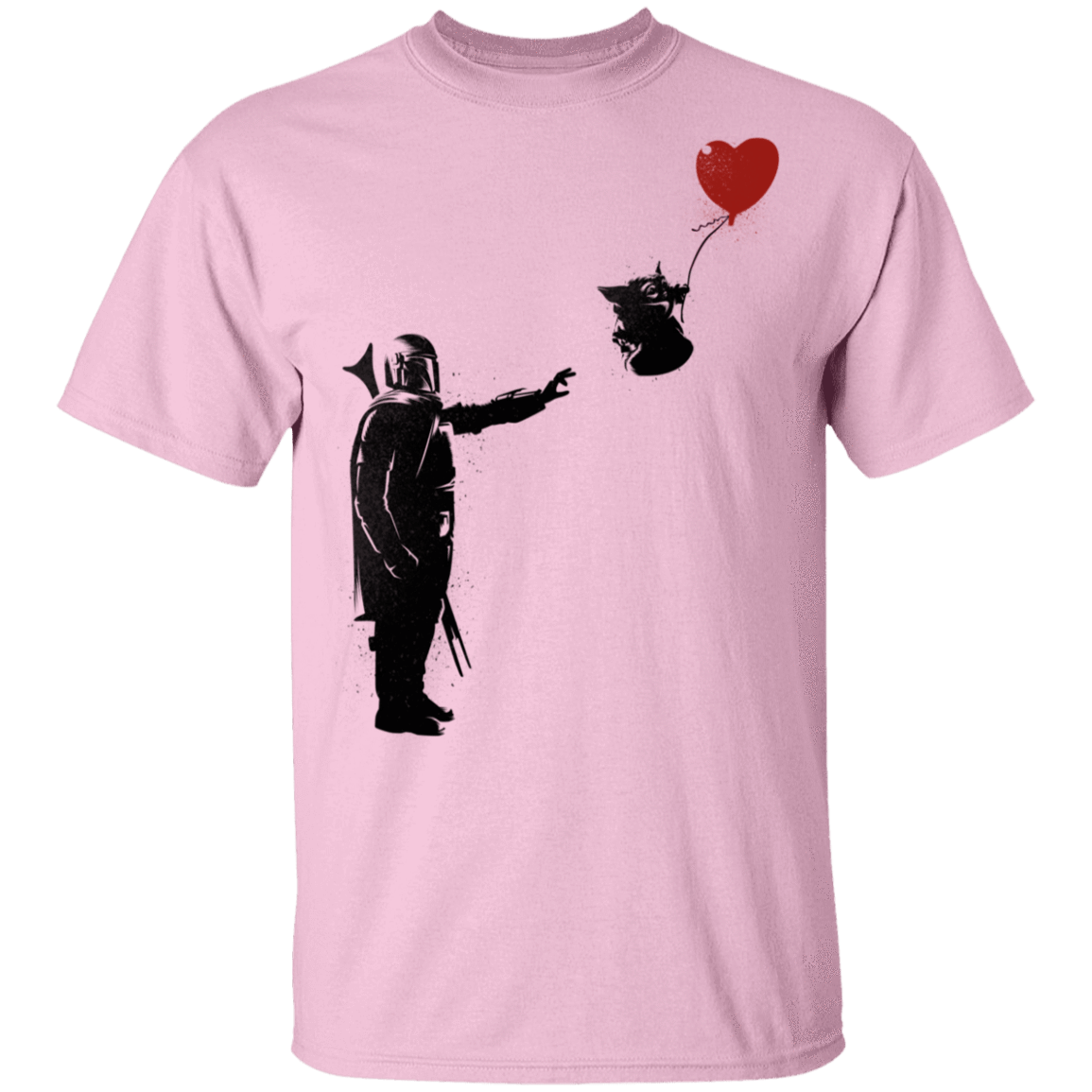 T-Shirts Light Pink / S Banksy Baby Yoda T-Shirt