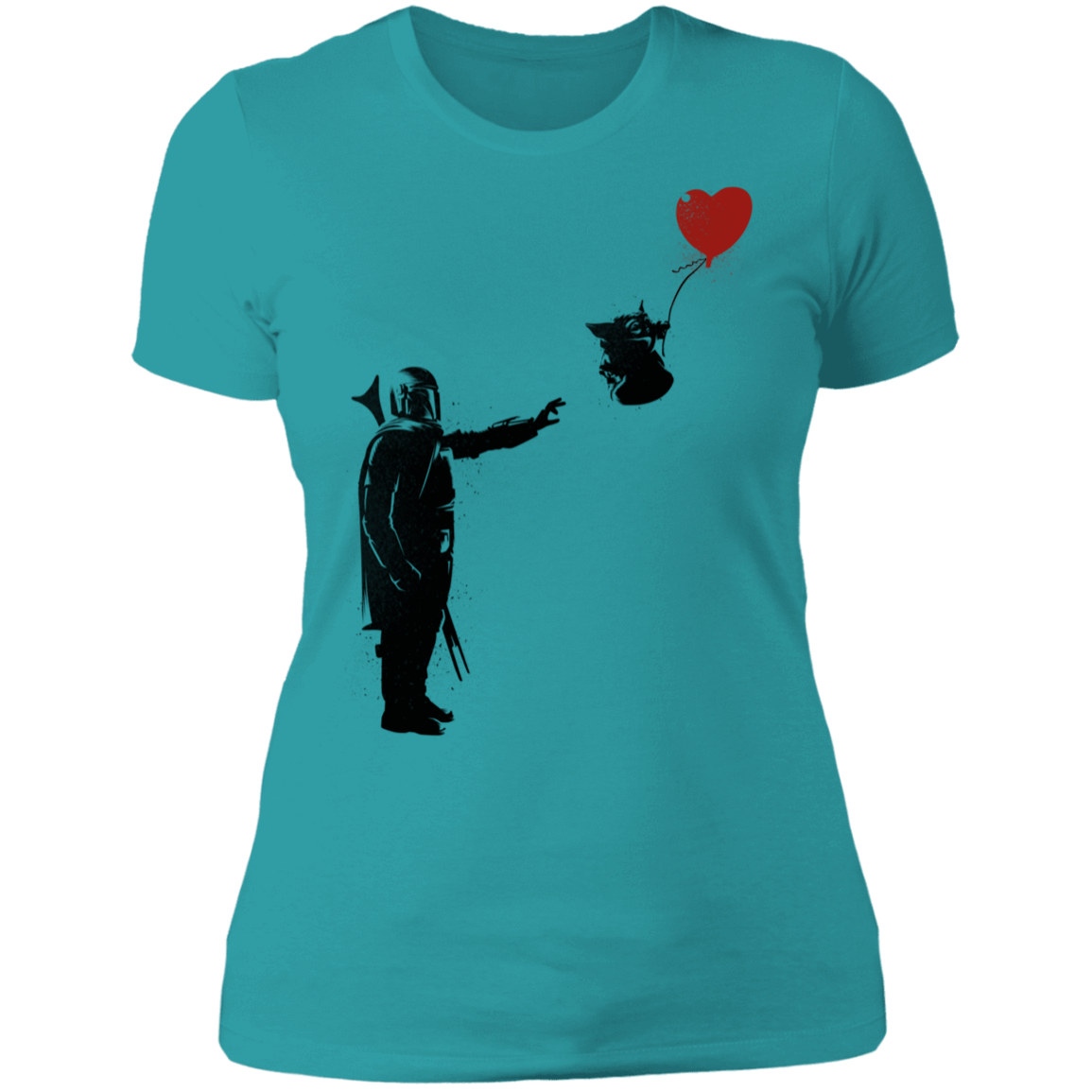 T-Shirts Tahiti Blue / S Banksy Baby Yoda Women's Premium T-Shirt